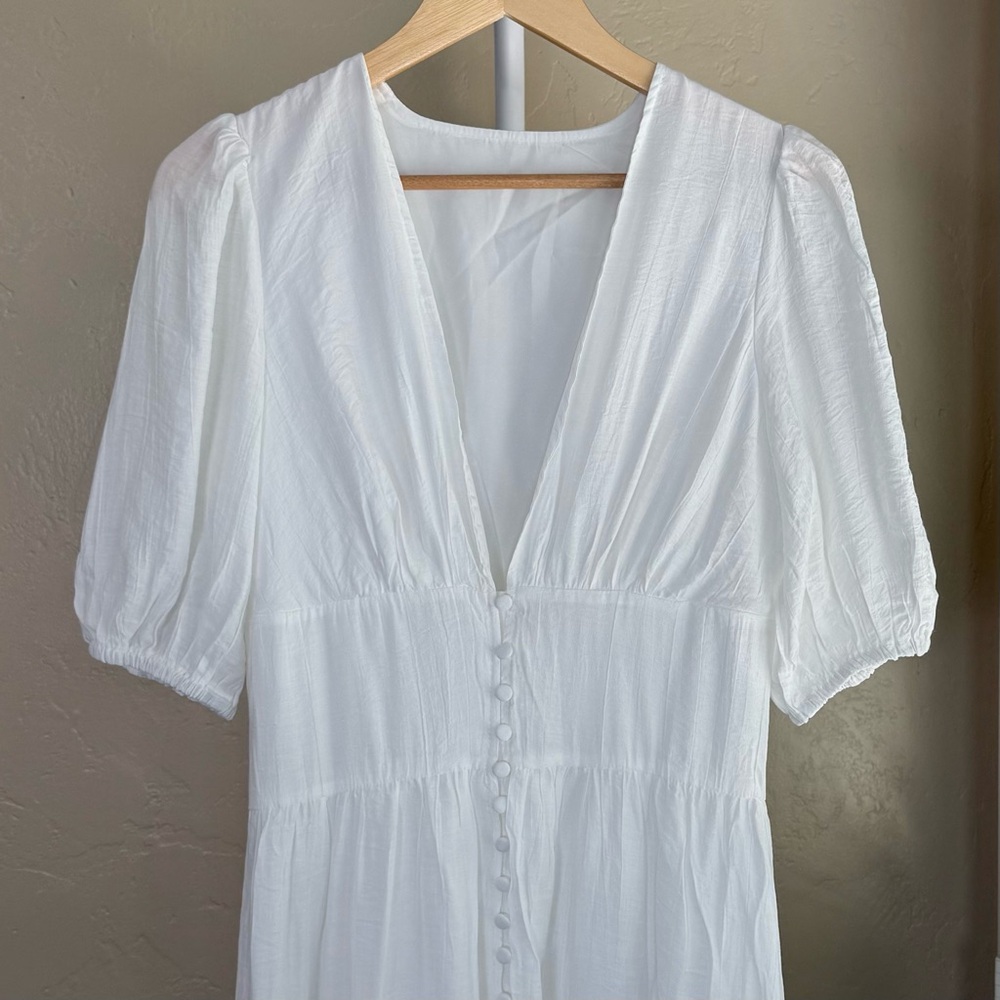 Commense White Button-Down Maxi Dress - Picture 4 of 11